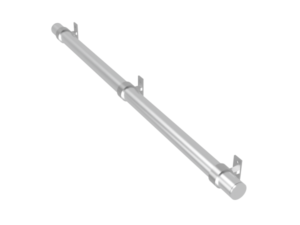 Steigerbuis trapleuning met 3 dragers uit buis 42,4 mm